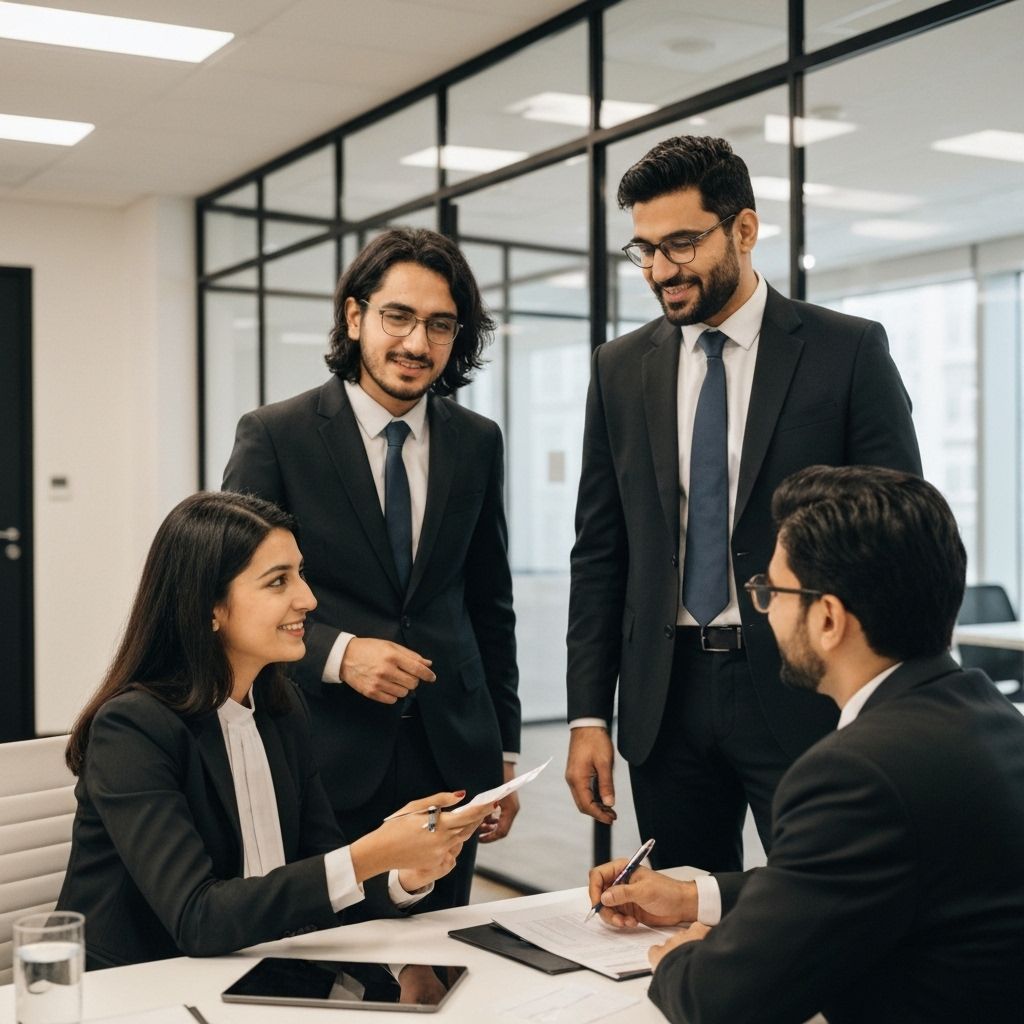 Legal professionals at work